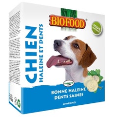 Biofood Haleine Et Dents Chien 55 Comprimes