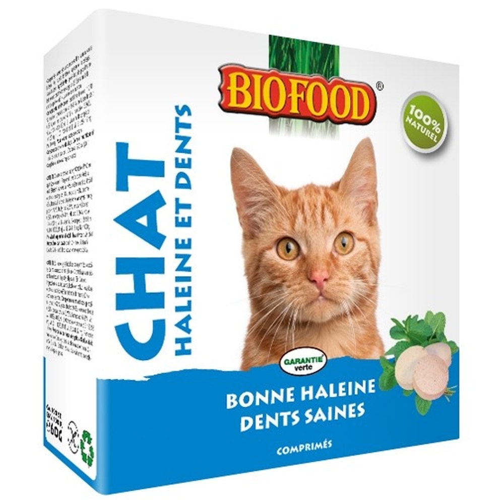 Biofood BF Petfood Haleine Et Dents Chat 100 Comprimes