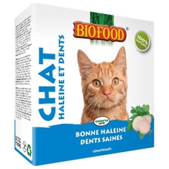 Biofood Haleine Et Dents Chat 100 Comprimes