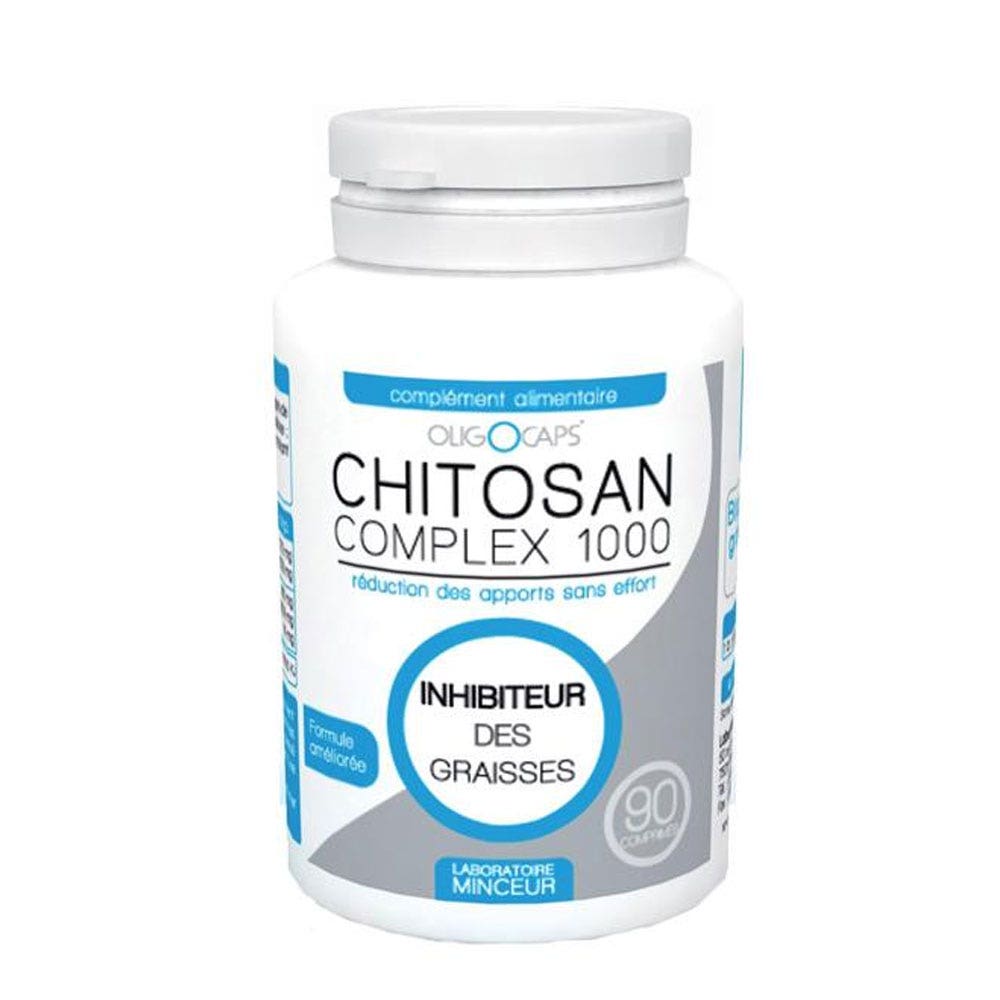 Oligocaps Chitosan Complex 1000 Inhibiteur Des Graisses 90 Comprimes