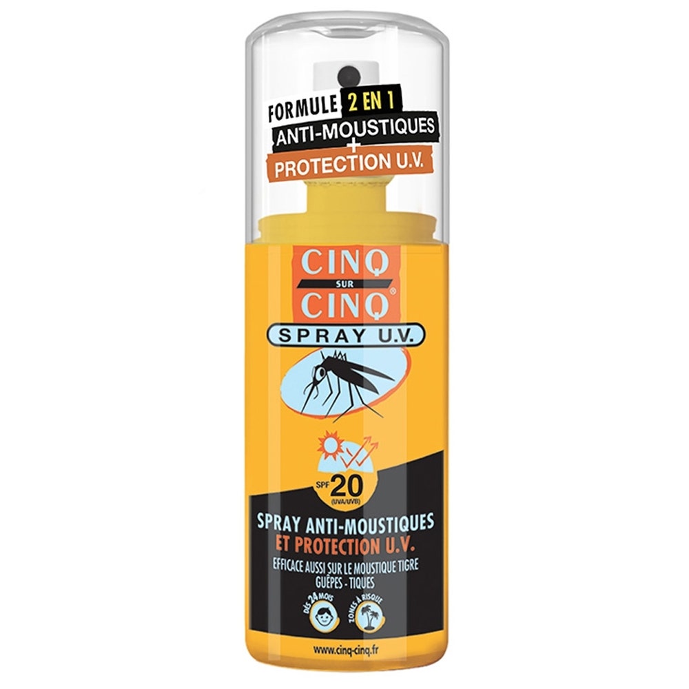 Cinq Sur Cinq Anti-moustiques Et Protection Uv Spf20 Des 24 Mois 75ml