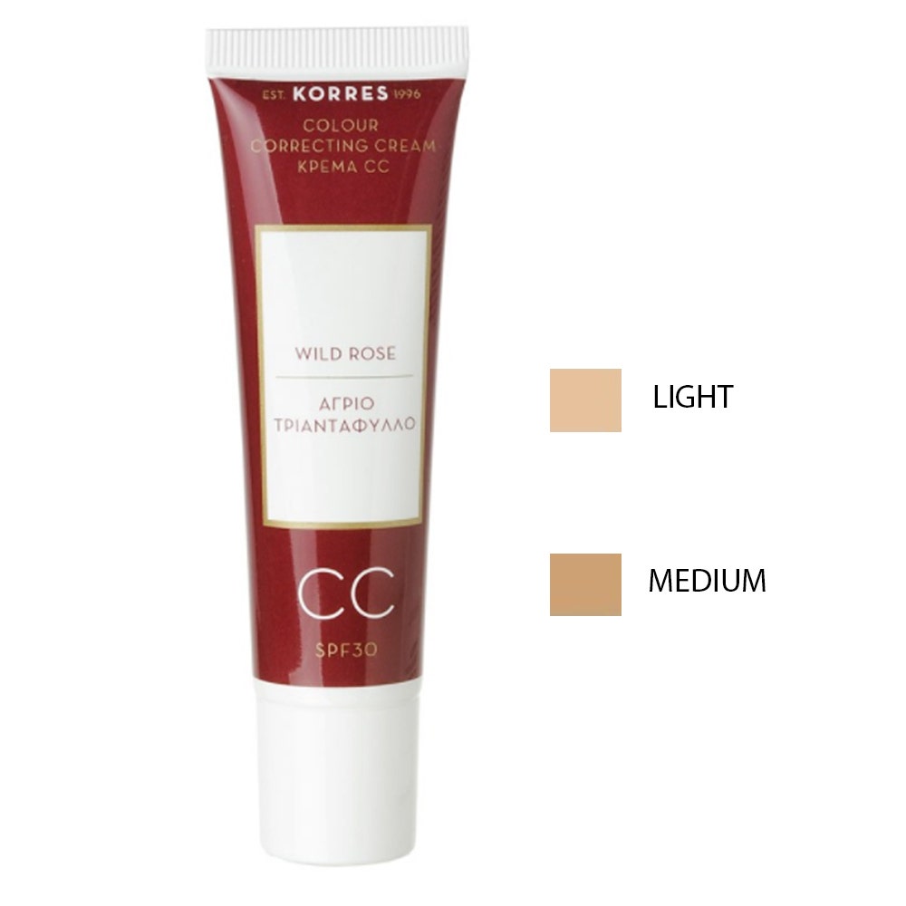 Korres Rose Sauvage Cc Creme Teintee Spf30 30ml