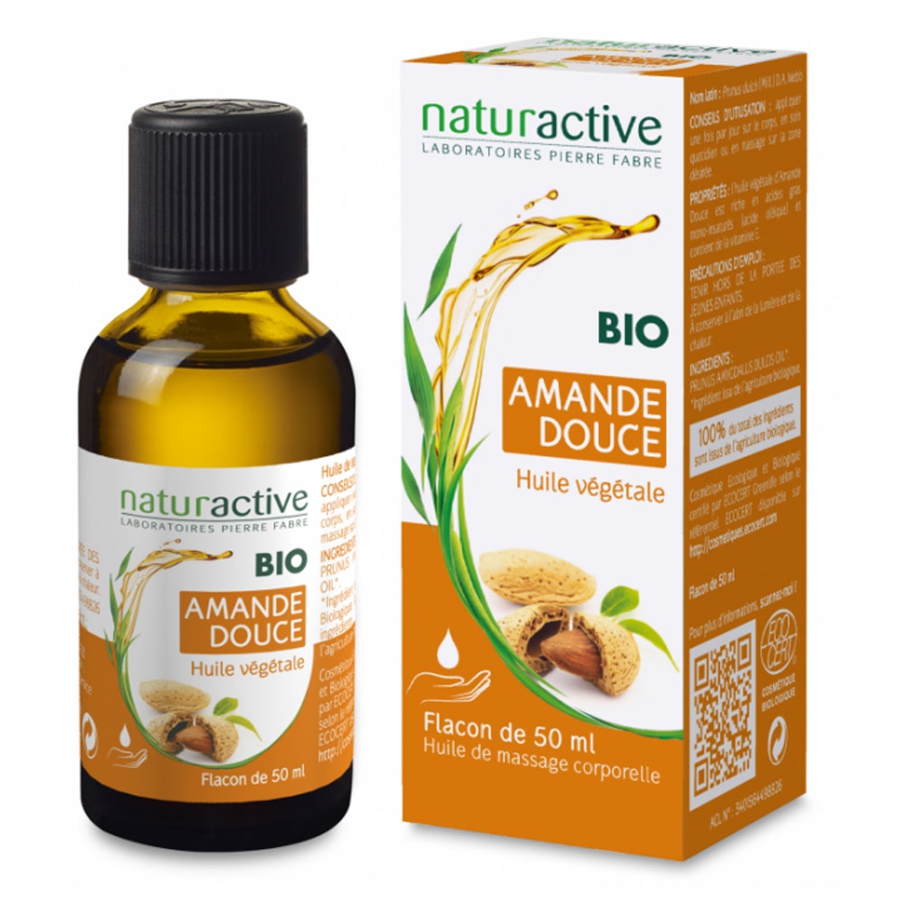 Naturactive Huile Vegetale Bio Amande Douce 50 ml