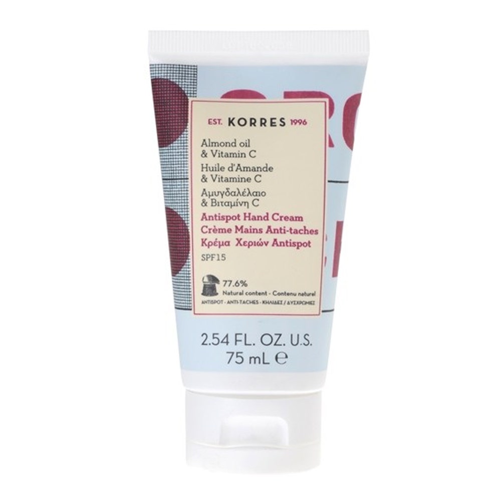 Korres Creme Mains Anti-taches Amande Et Vitamine C Spf15 75ml