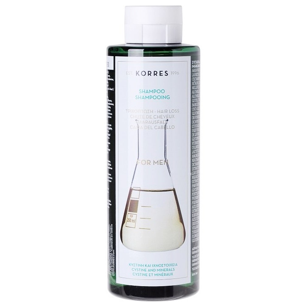 Korres Shampooing Anti-chute Pour Homme Cysteine Et Mineraux 250ml