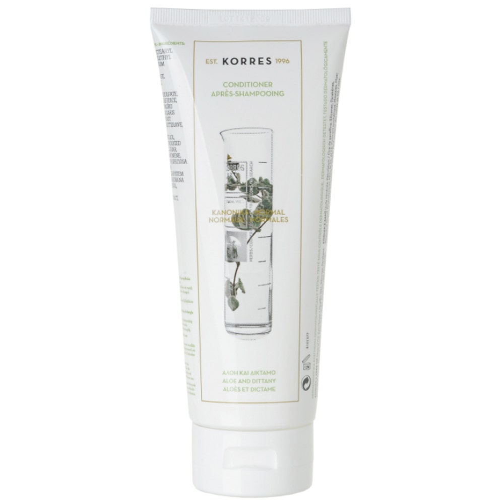 Korres Apres-shampooing Hydratant Pour Cheveux Normaux Aloes Et Dictame 200ml