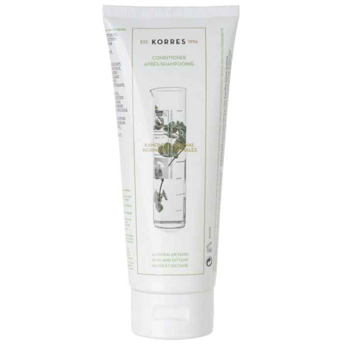 Apres-shampooing Hydratant Pour Cheveux Normaux Aloes Et Dictame 200ml Korres