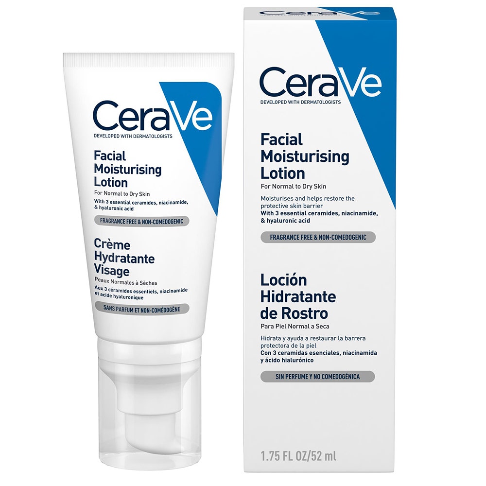 Cerave Face Creme Hydratante Visage Peaux Normales A Seches 52ml