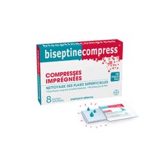 Bayer Biseptine Compresses Impregnees 8 Sachets