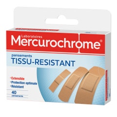 Mercurochrome Pansements Tissu Résistant 3 Formats x40