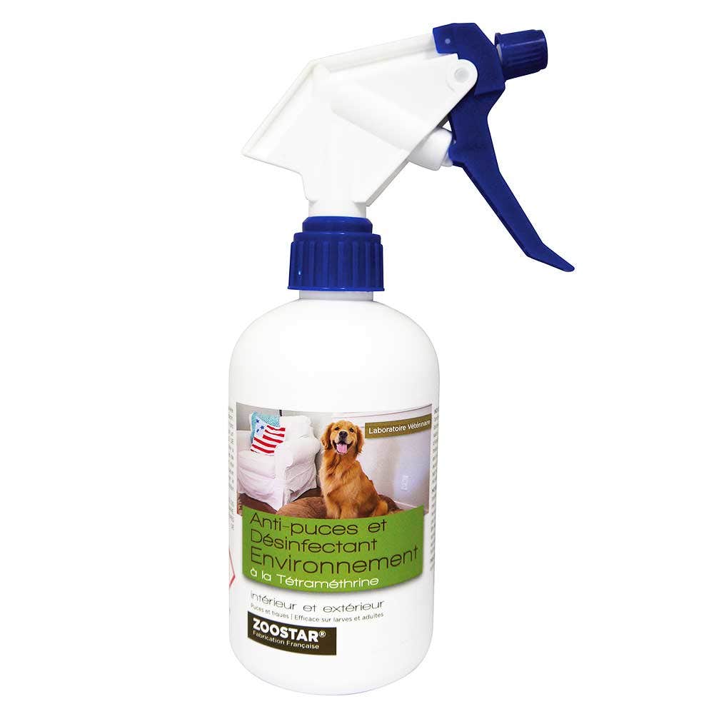 Zoostar Anti Puces Et Desinfectant Environnement A La Tetramethrine Interieur Et Exterieur 250ml