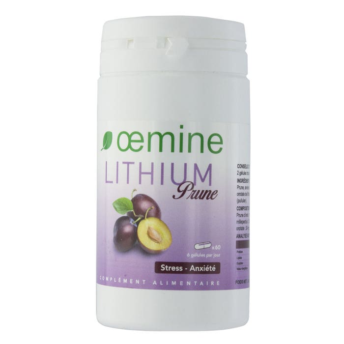 Oemine Lithium-prune 60 Gelules