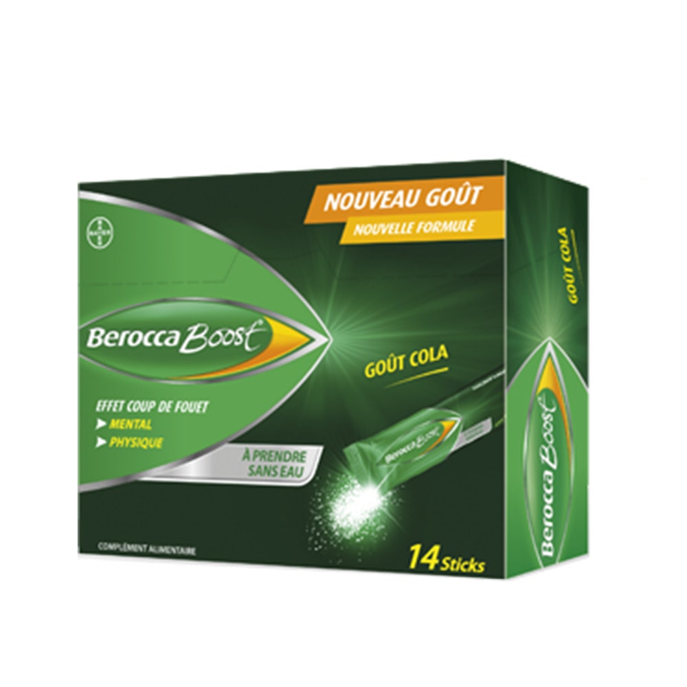 Bayer Berocca Boost Goût Cola 14 Sticks