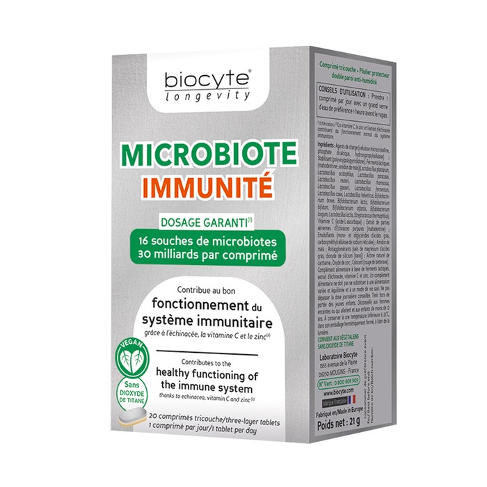 Biocyte Microbiote Immunite 20 Comprimes