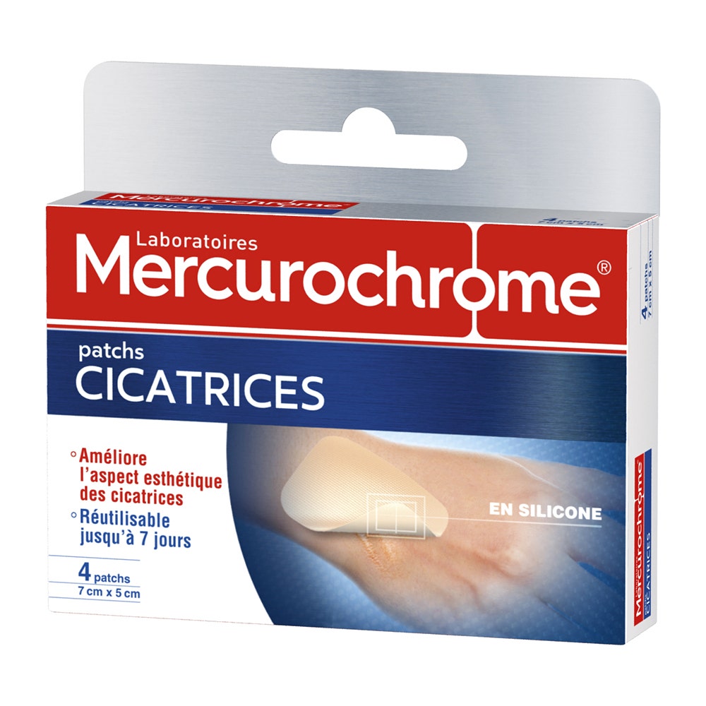 Mercurochrome Patchs Cicatrices X4