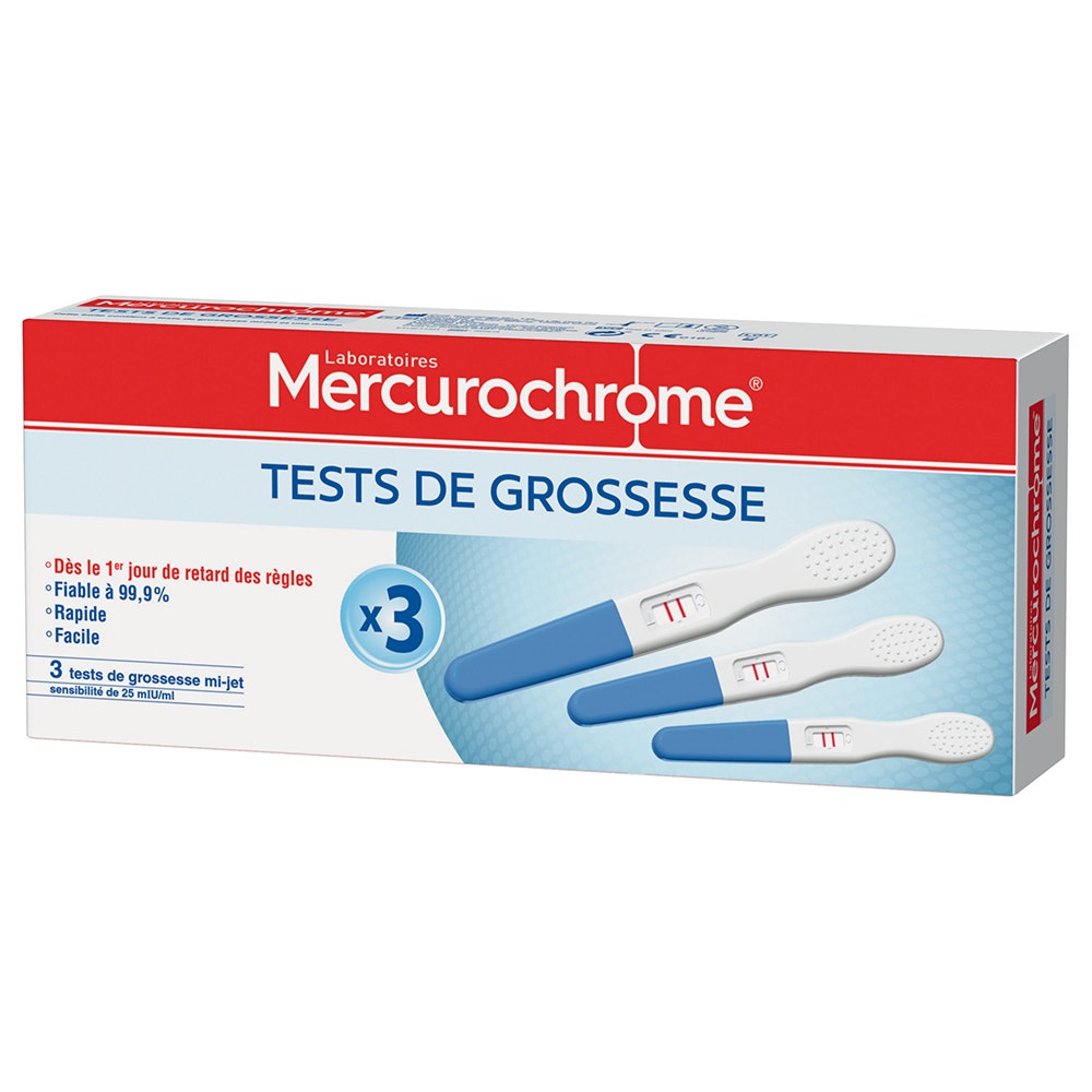 Mercurochrome Test De Grossesse Urinaire Mi-jet X3