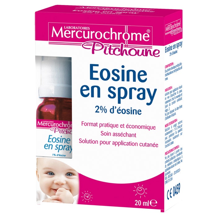 Mercurochrome Pitchoune Eosine En Spray 2% 20ml