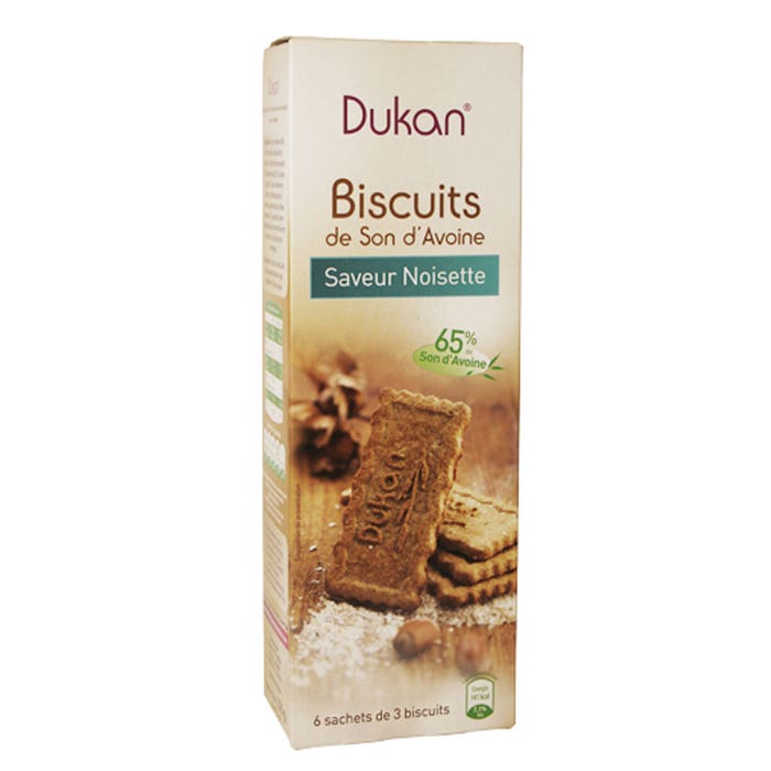 Dukan Regime 18 Biscuits De Son D'avoine Saveur Noisette