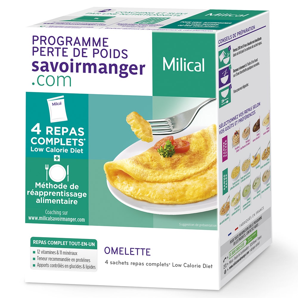Milical Programme Perte De Poids Omelette 4 Sachets Easypara