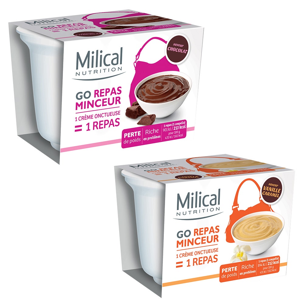 Milical Go Repas Minceur Coupelle Creme Onctueuse X1