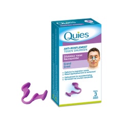 Quies Anti Ronflement Dilatateur Nasal Grand Pack 3 Mois