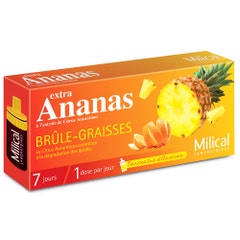 Milical Extra Ananas Bruleur De Graisse 7 Jours Saveur Ananas 7 Fioles de 10ml