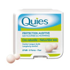 Quies Protection Auditive Cire 8 Paire