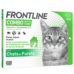 Frontline Combo Spot-on Chat Et Furet 3 Pipettes De 0.5ml