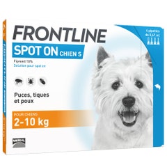 Frontline Spot-on Chien S de 2-10kg 4 Pipettes De 0,67ml
