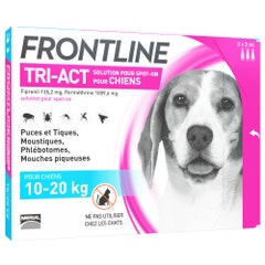 Frontline Tri-act Spot-on Chien de 10-20kg 3 Pipettes de 2ml