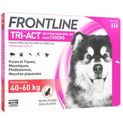 Frontline Tri-act Spot-on Chien de 40-60kg 3 Pipettes de 6ml