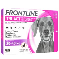 Frontline Tri-act Spot-on Chien de 20-40kg 6 Pipettes de 4ml