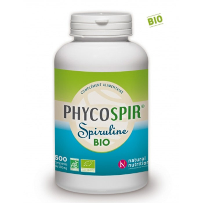 Spiruline Phycospir Bio 500 Comprimes Natural Nutrition