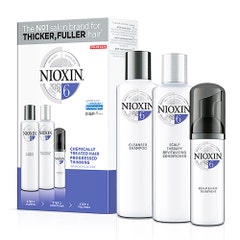 Nioxin Kit Systeme 6 Soin Densifiant Cheveux Traites Chimiquement Et Tres Clairsemes 350ml