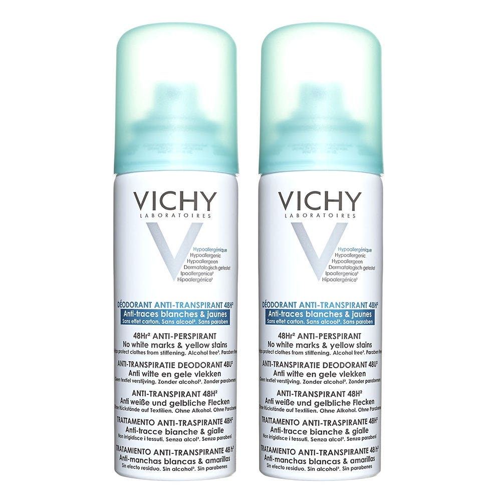 Vichy Déodorant Anti Transpirant Anti Trace Spray 2x125ml