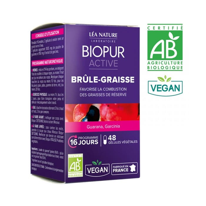Brule Graisses Bio 48 Gelules Active Biopur