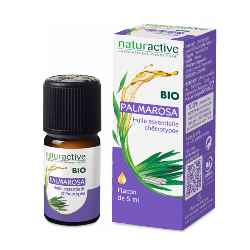 Naturactive Huile Essentielle Bio Palmarosa 5 ml