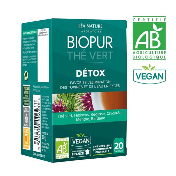The Vert Detox Bio 20 Sachets Biopur