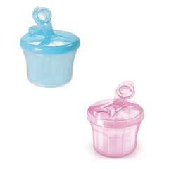 Jané Boîte Doseuse 4 Compartiments Avec Entonnoir – Doseur Lait En Poudre Et Céréales Bébé Sans BPA, Lave-Vaisselle OK
