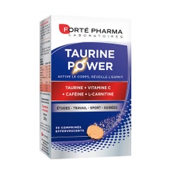 Forté Pharma Taurine Power enrichi en Caféine et L-Carnitine 30 comprimés effervescents