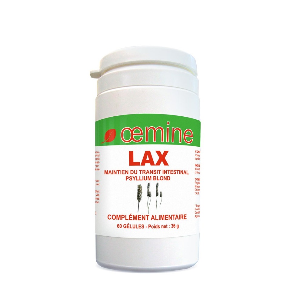 Oemine Lax Psyllium Blond Bio 60 gélules