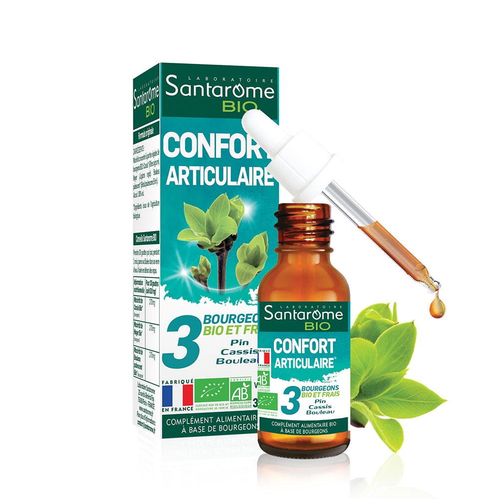 Santarome Gemmo Tri Complexe Bourgeons Confort Articulaire Gémmothérapie 30ml