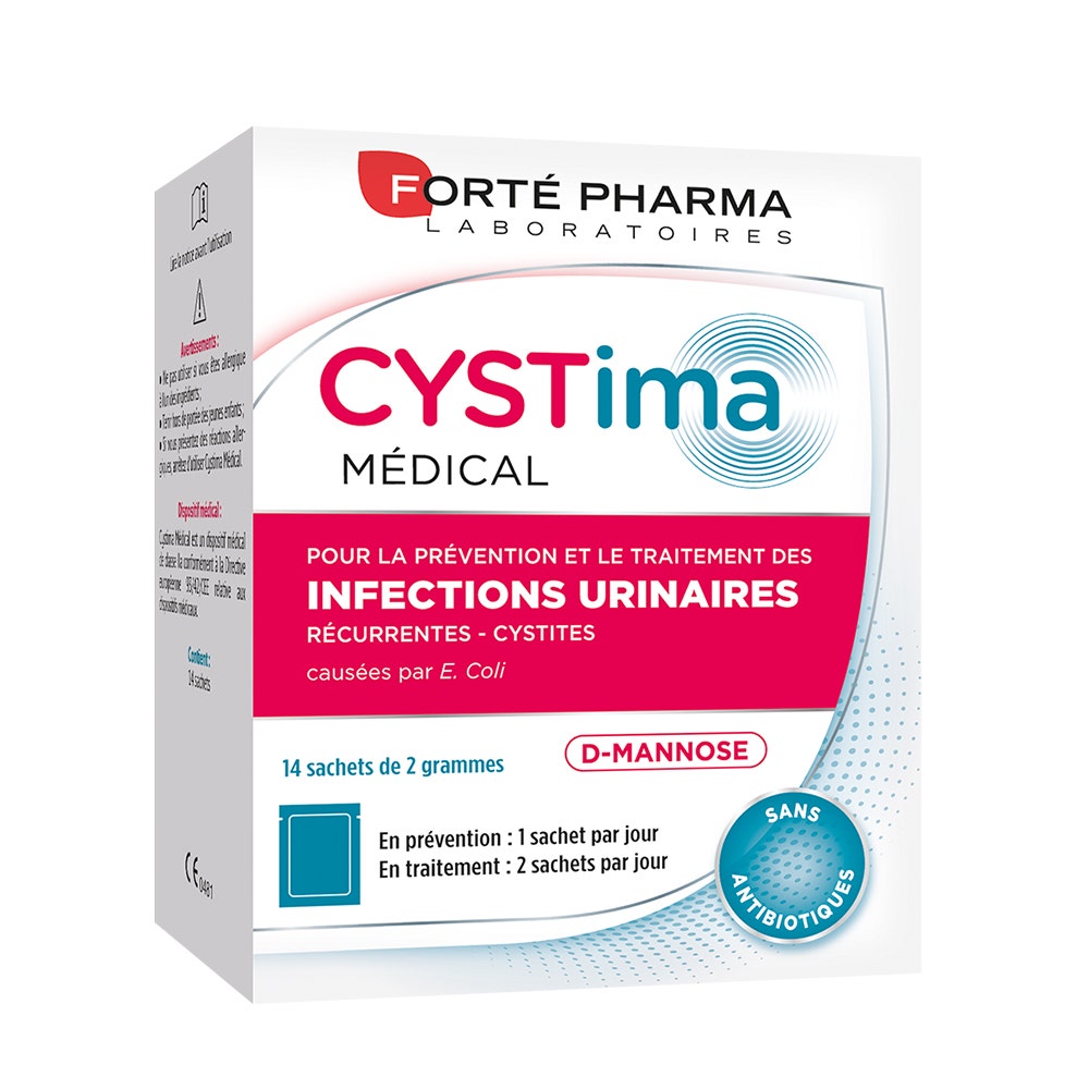 Forté Pharma Cystima Infections Urinaires D-Mannose 14 sachets