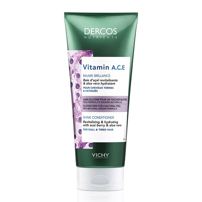 Nutrients Baume Vitamin A.c.e Brillance Apres-shampooing 200ml Dercos Vichy