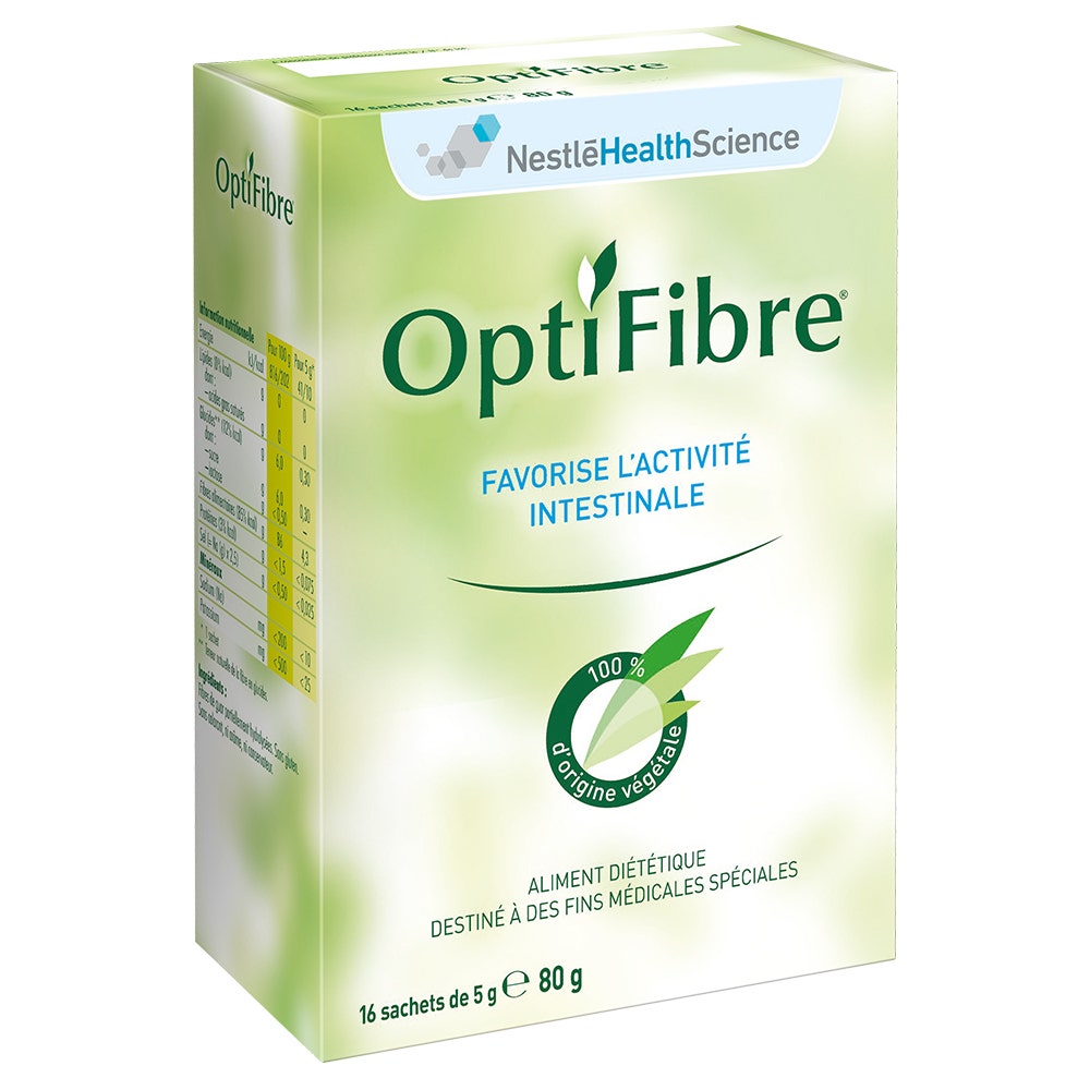 Nestlé Optifibre Favorise L'activite Intestinale 16 Sticks De 5g