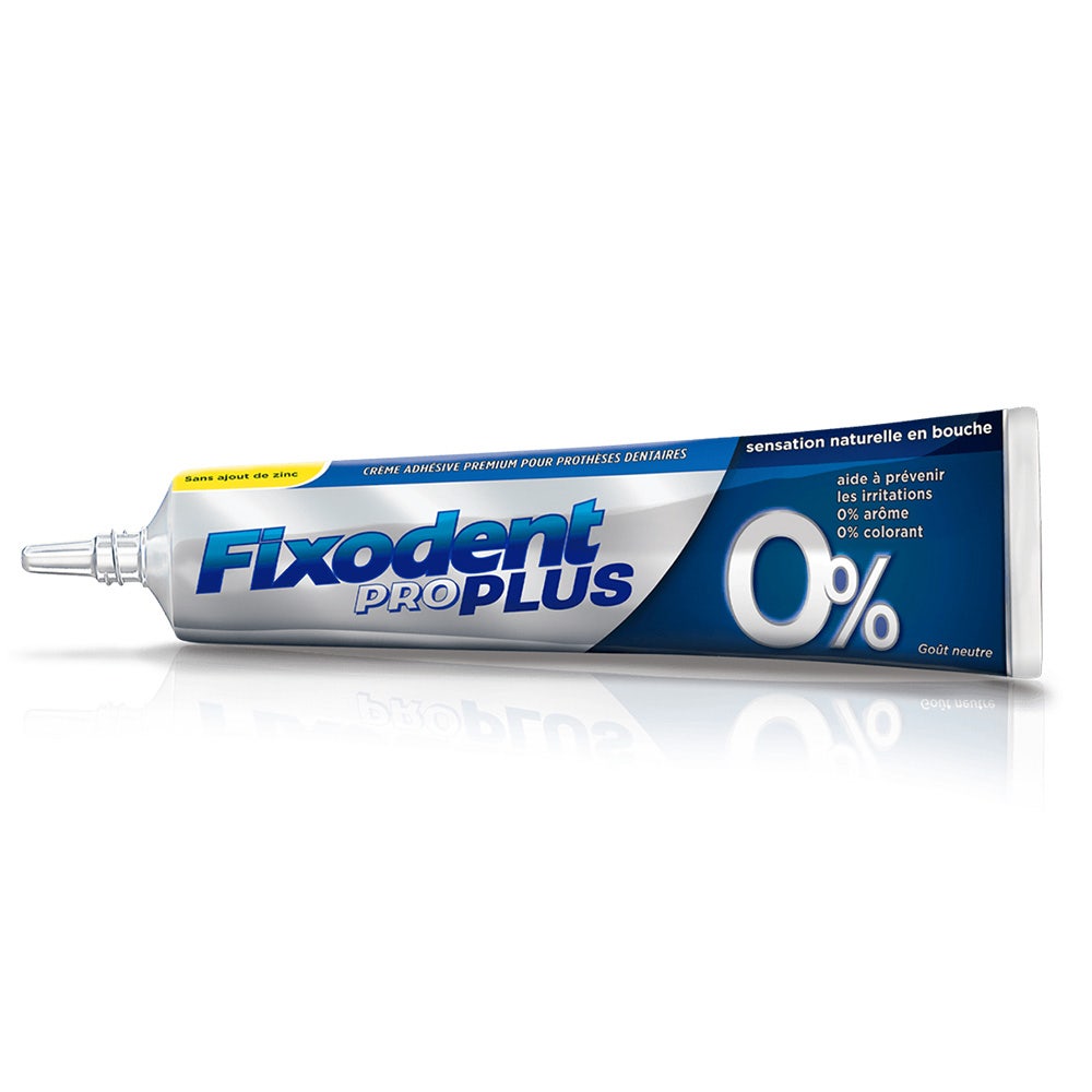 Fixodent Pro plus Creme Adhesive 0% Zinc 40g
