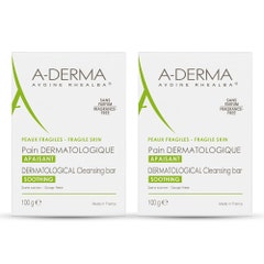 A-Derma Avoine Rhealba Pain Dermatologique Peaux Delicates 2x100g