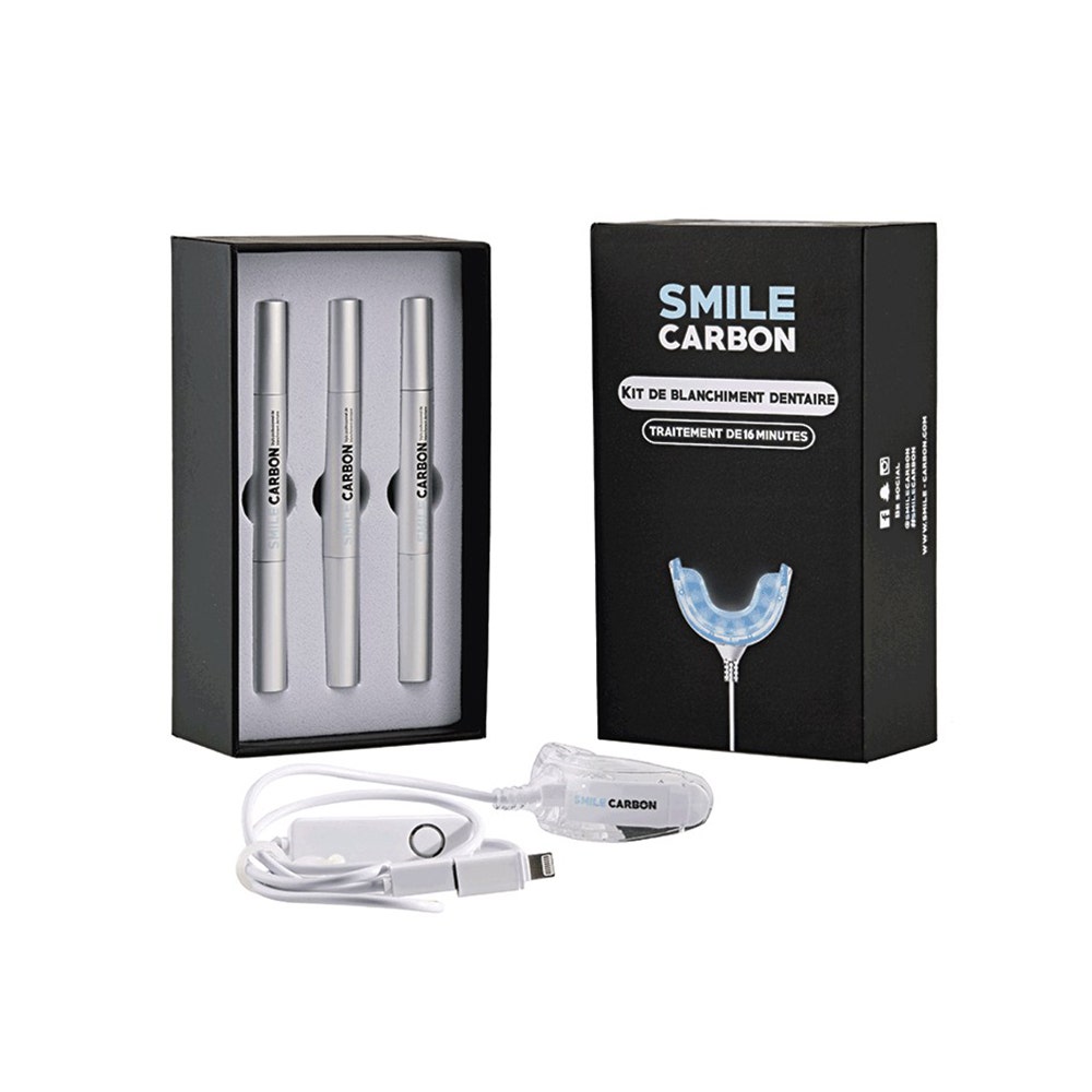 Smile Carbon Original Smile Carbon Kit De Blanchiment Dentaire Connecte
