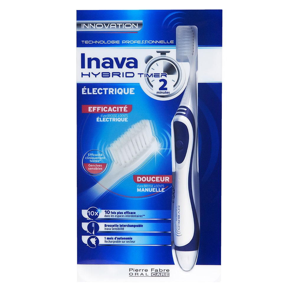 Inava Hybrid Brosse A Dents Electrique Timer 2 Minutes