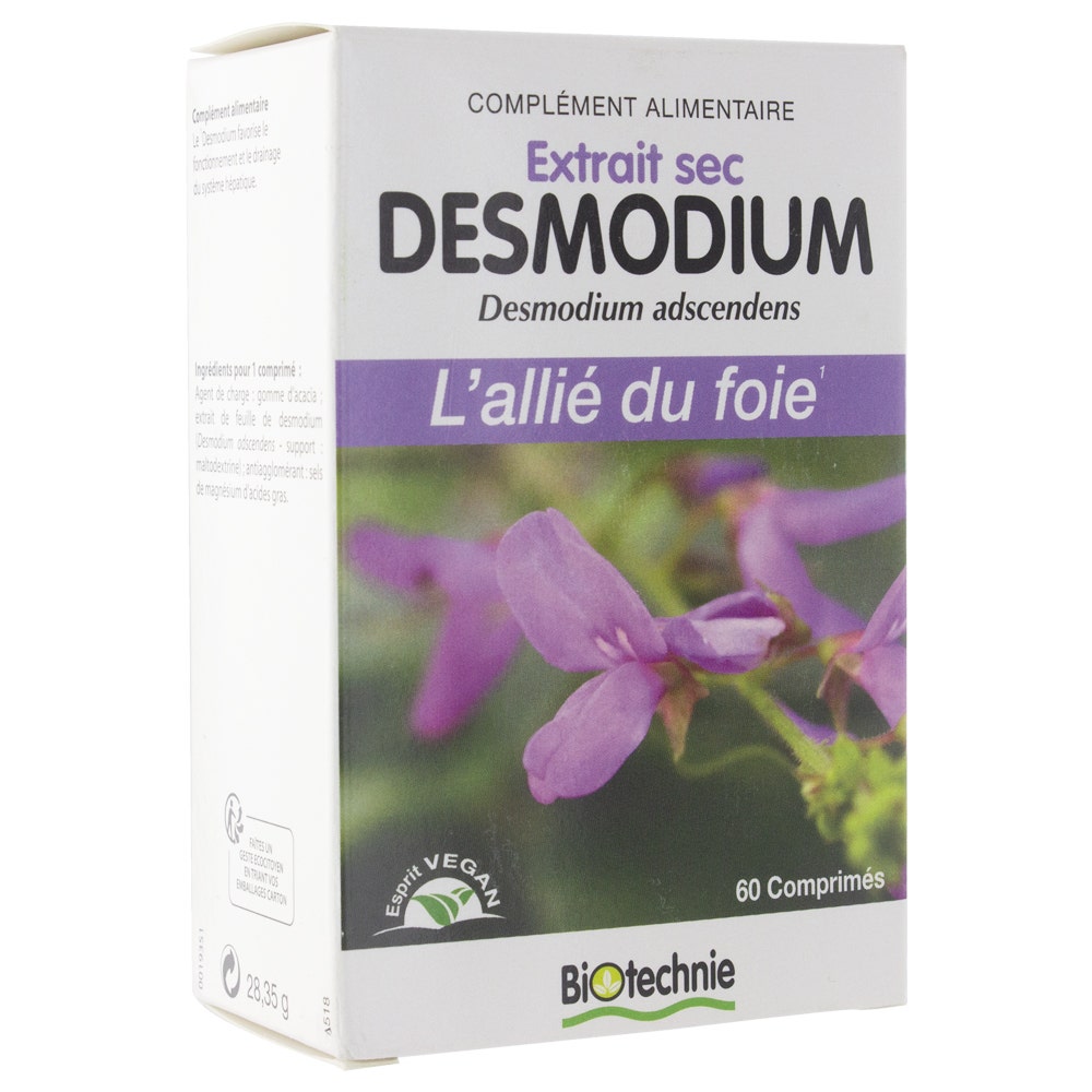 Biotechnie Extrait Sec De Desmodium 60 Comprimes